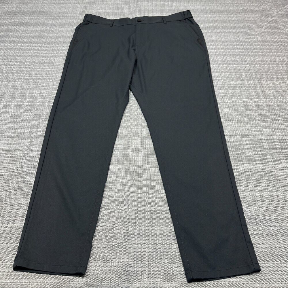 Jack Archer Pants Mens 35x30 Jetsetter Space Black Golf Chino 4 Way Stretch - Picture 2 of 12
